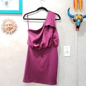 Armani Exchange AX One Shoulder Dress Satin Size 8